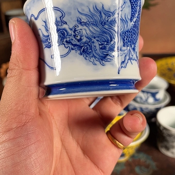 龙***跃摆件陶景德镇陶瓷老陶