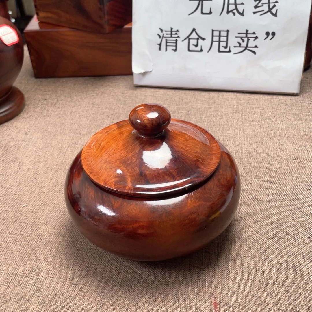 大果紫檀（缅甸花梨）罐子