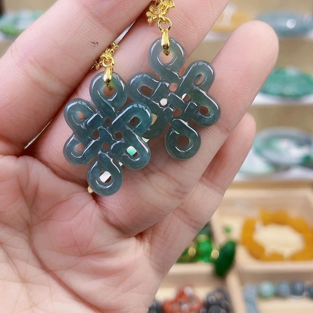 翡翠未镶嵌手链耳坠