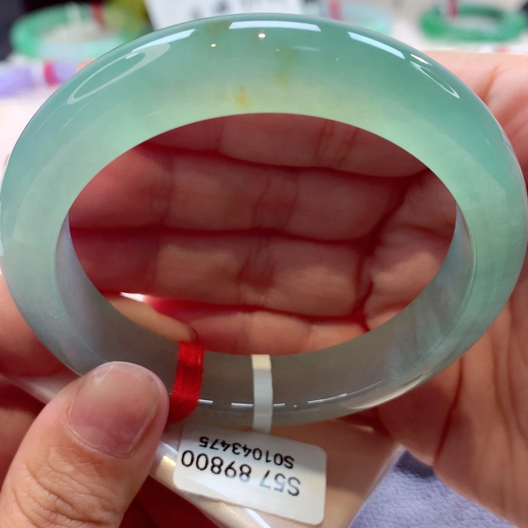 未镶嵌手镯翡翠上新冰湖水绿推荐45号11