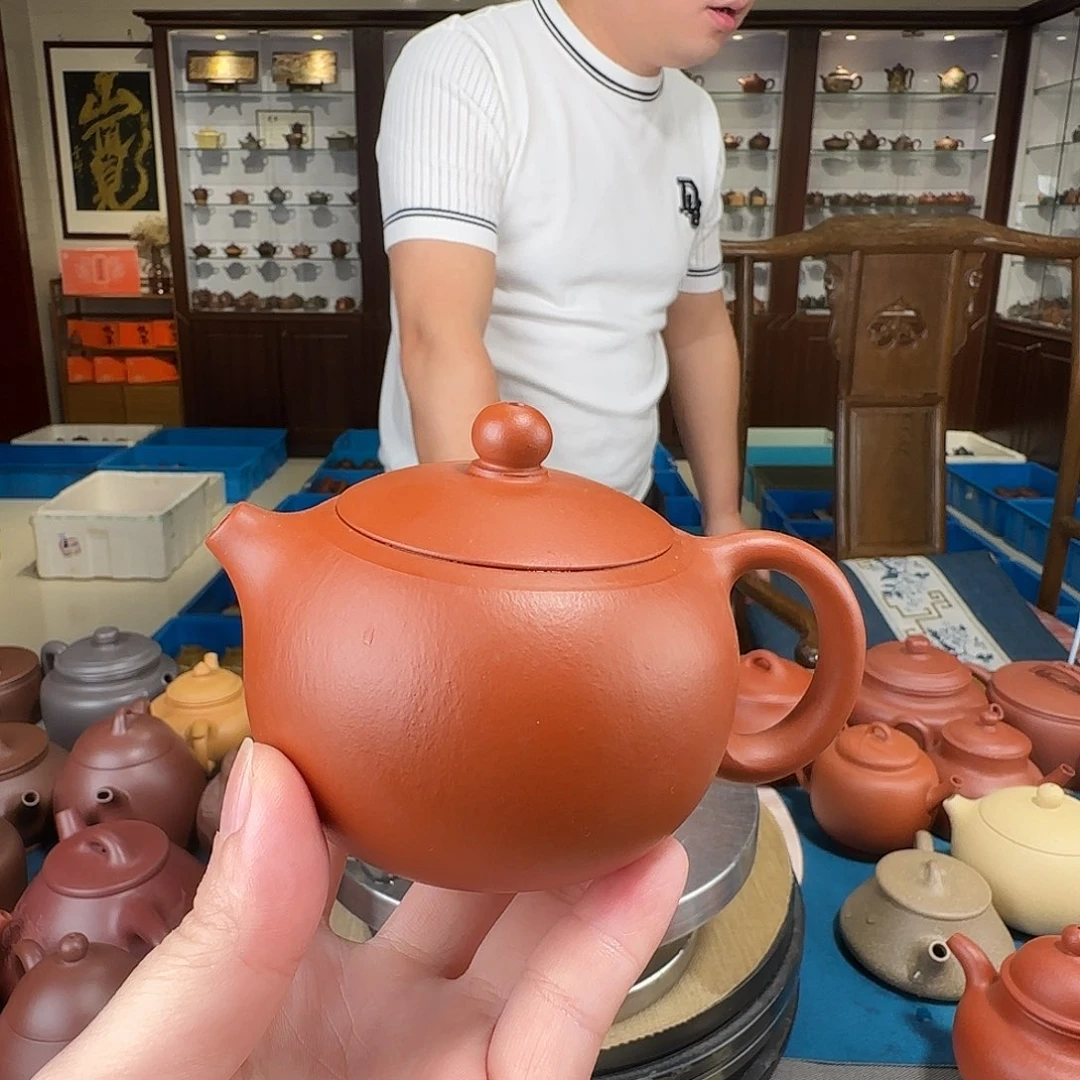 茶壶紫砂西施朱泥