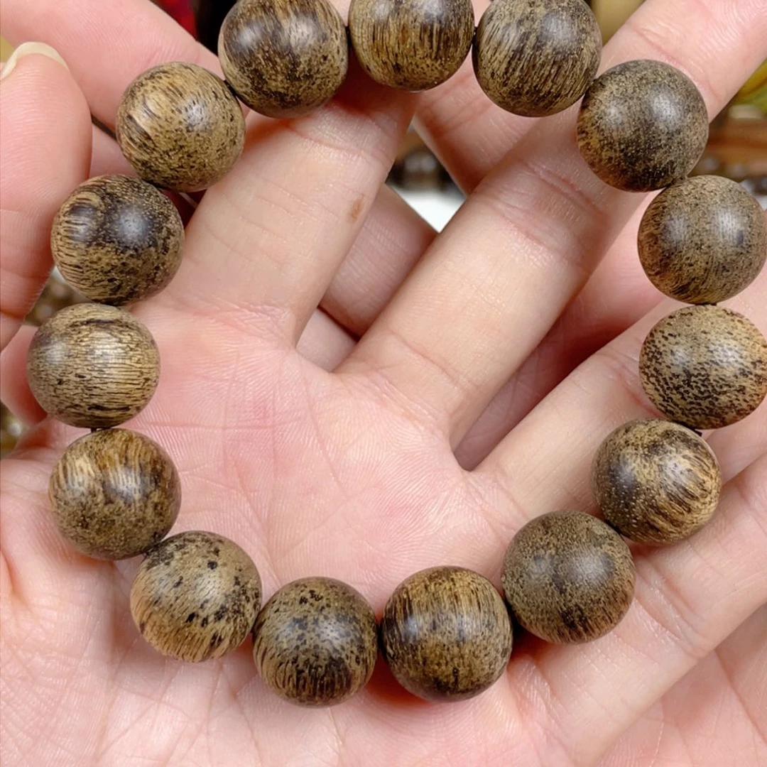 沉香手串菩萨棋树心老料1.5