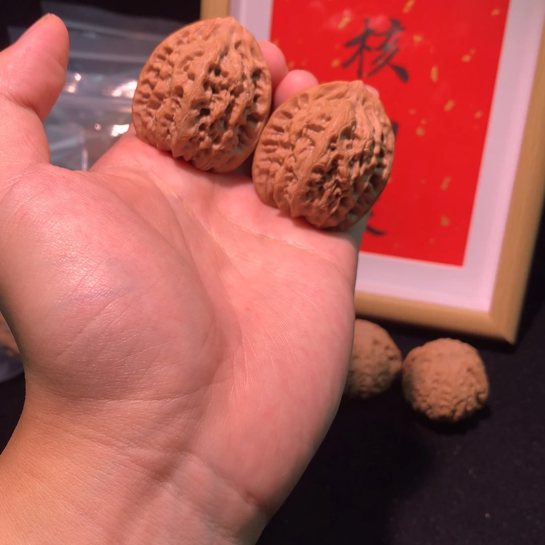 。***文玩核桃把件三核印象佛肚全品无修39尺