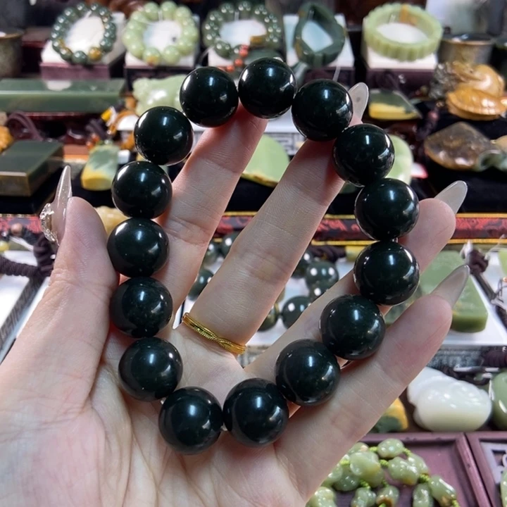 未镶嵌手串透闪石质玉