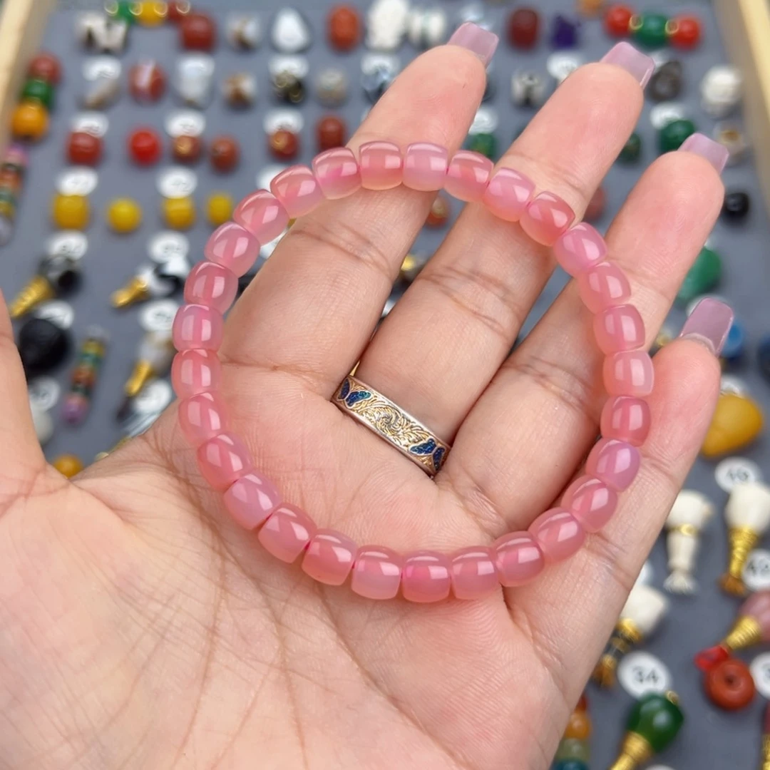 玛瑙/玉髓饰品合金小***名