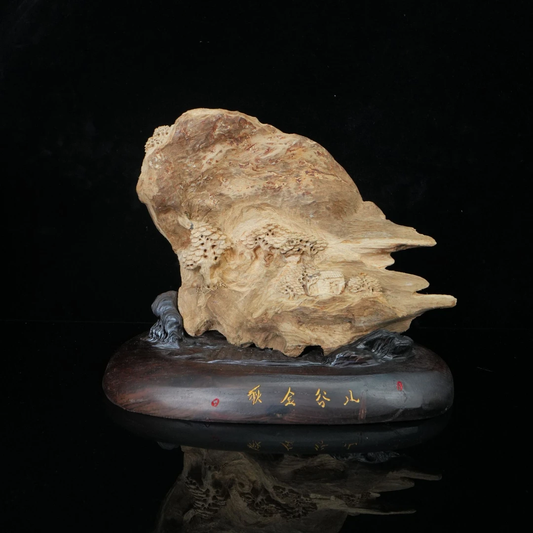 A6595 加里曼丹沉香虫漏老料山谷金秋 107.5g/含817g