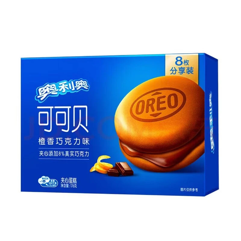 奥利奥可可贝橙香巧克力味蛋糕176g