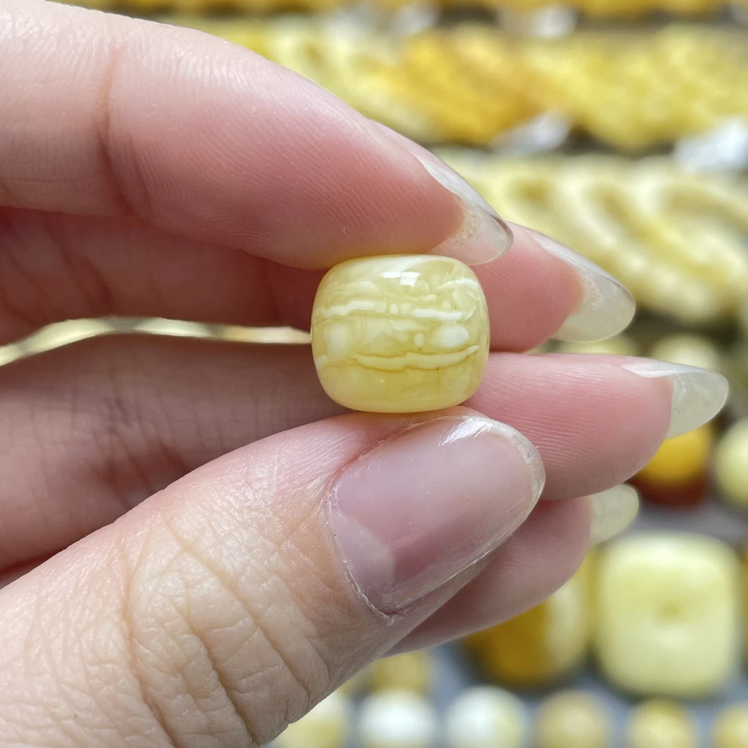段掌柜臻选｜天然原矿蜜蜡金妖虎皮老型12.2*10.7mm瑕疵