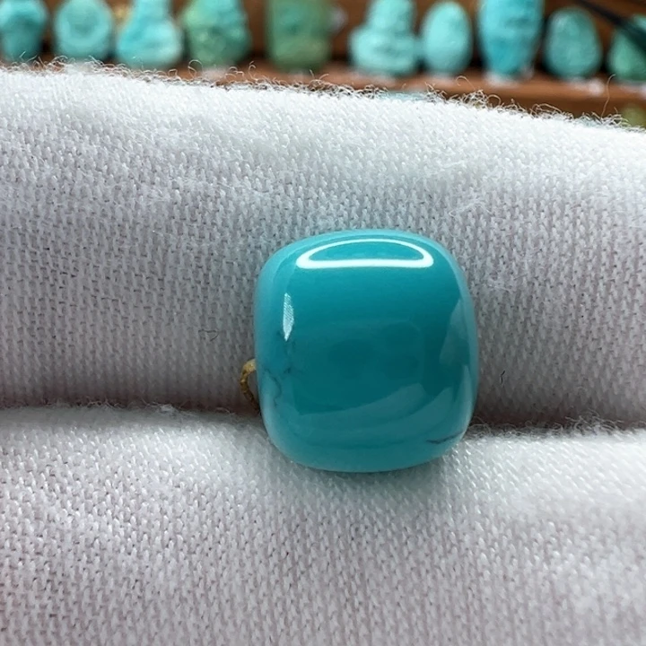 绿松石未镶嵌老型珠10.1mm