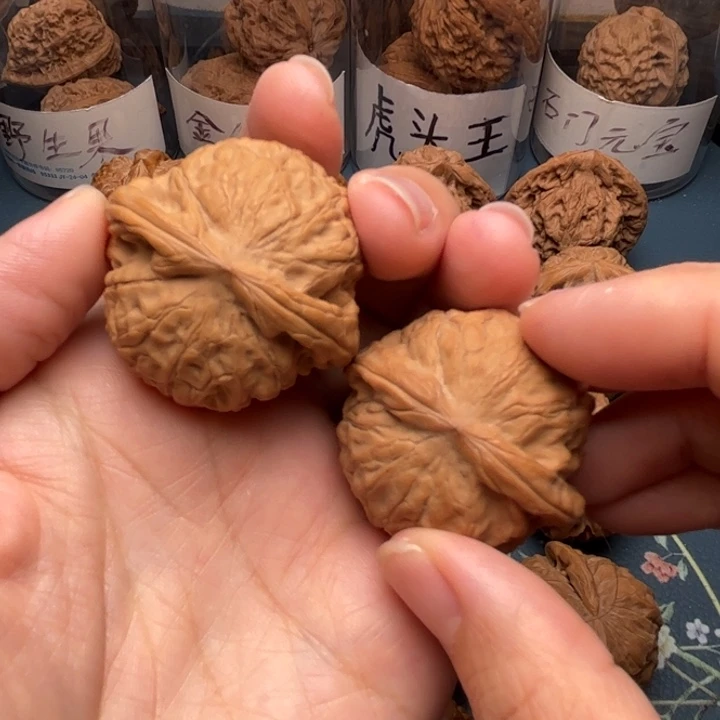 文玩核桃把件39石门元宝全品