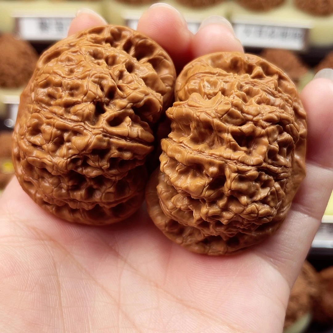 文玩核桃把件官帽50尺