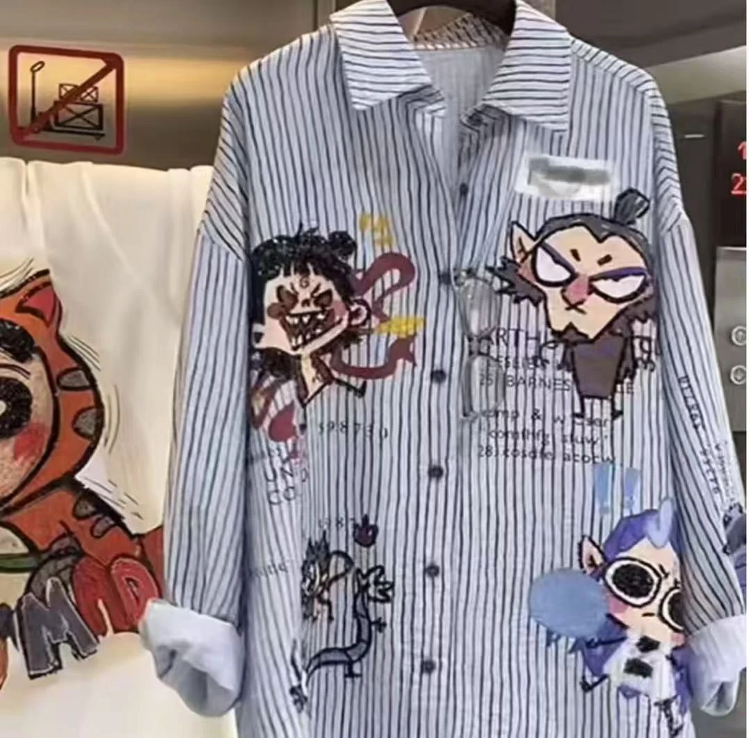 2025春季新款申公豹重工宽松休闲衬衫061