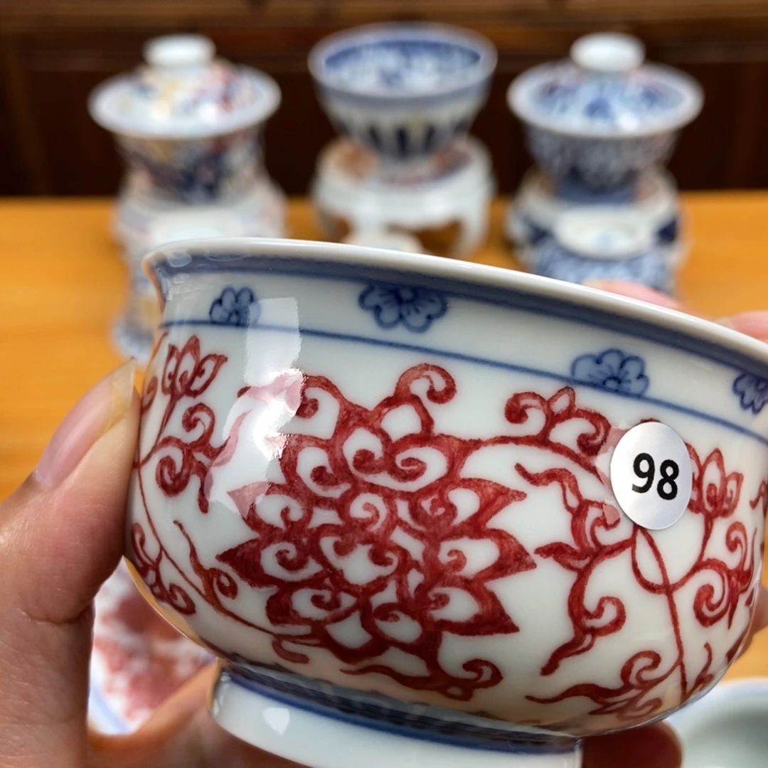 手绘现代茶具非古董