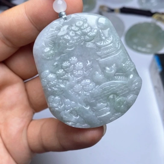 颈饰未镶嵌翡翠翡翠