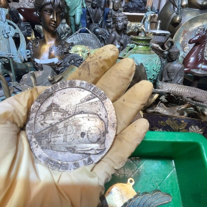 农**花大阪回流铜器摆件35