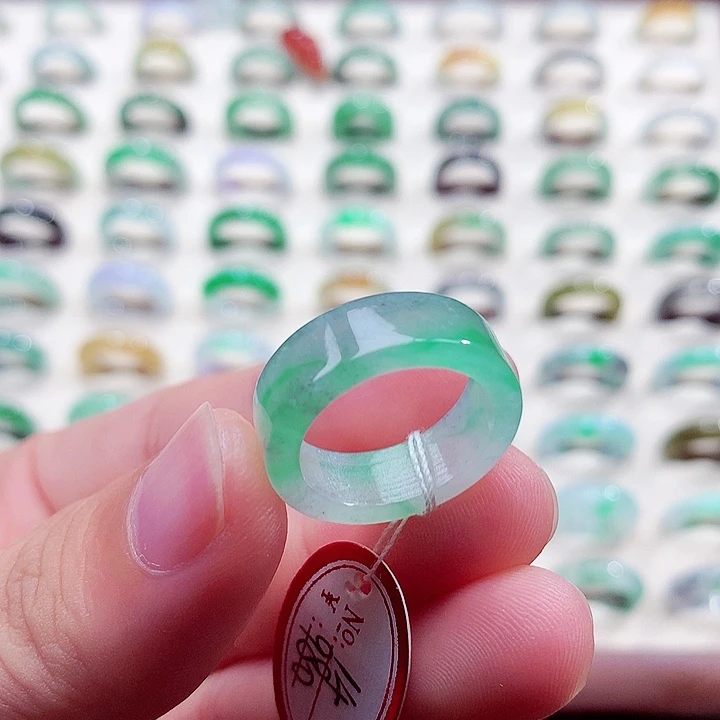 翡翠未镶嵌戒指14号