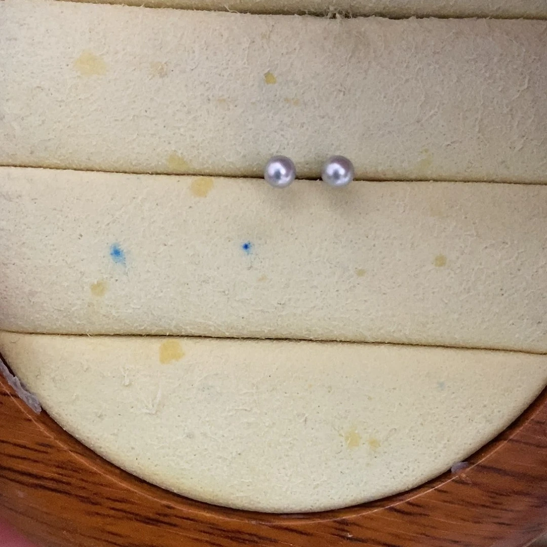 银S925镶嵌耳饰淡水珍珠