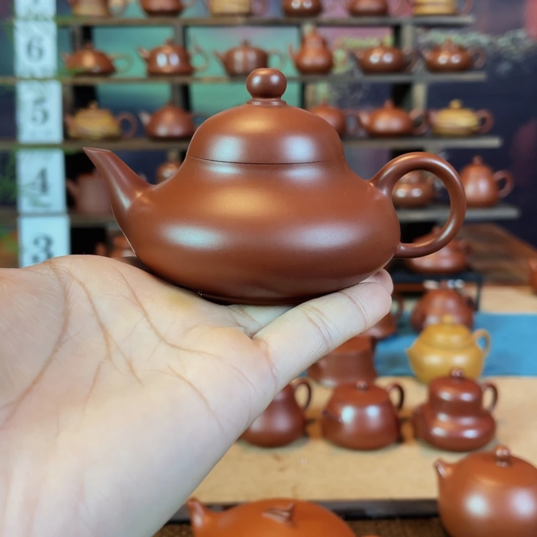 茶壶紫砂酸**辣潮州手工手拉住小扁梨壶