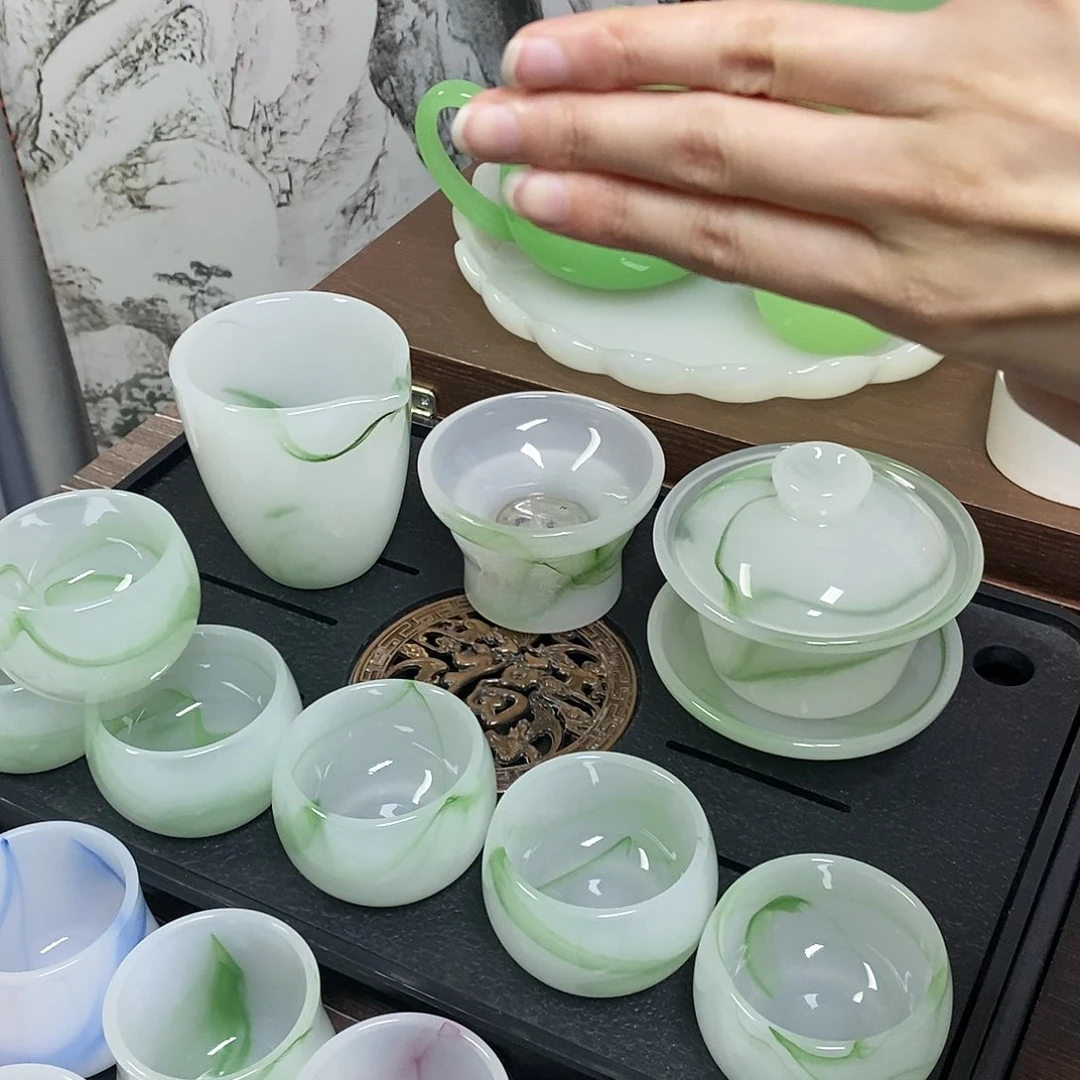 高端琉璃茶具套装