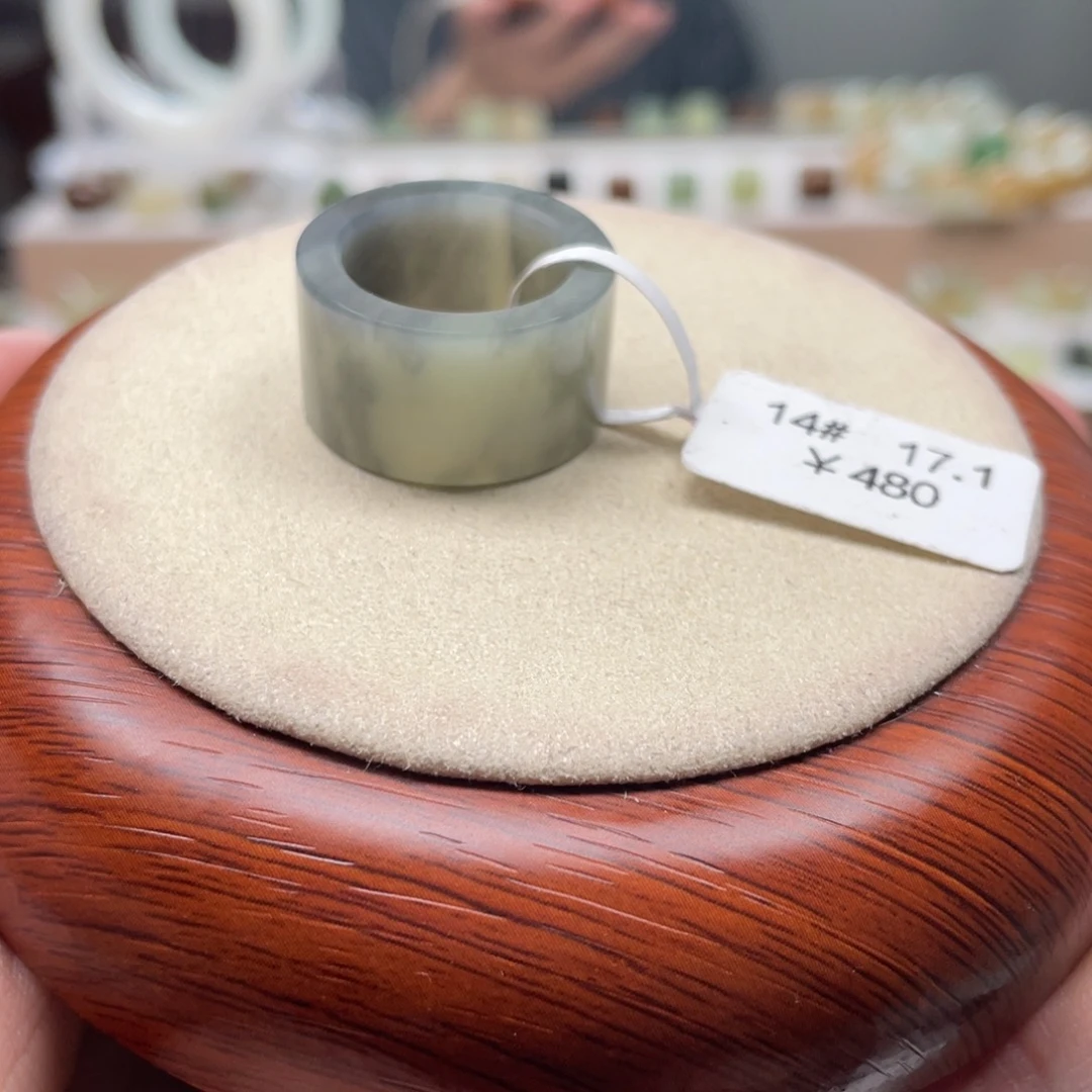 和田玉戒圈未镶嵌美****雁17.1