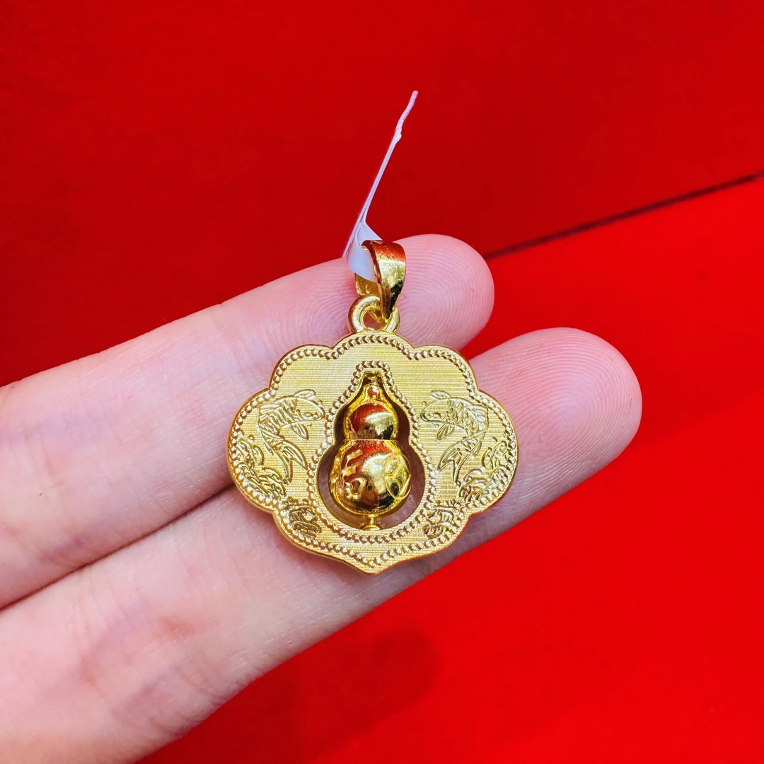 【莹莹专享】足金999 锦鲤祥云锁GP   3.46纳金添福