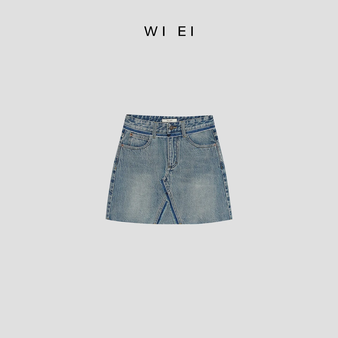 《WE ARE》腔调牛仔 A字版 显瘦牛仔 半身裙 LT230665