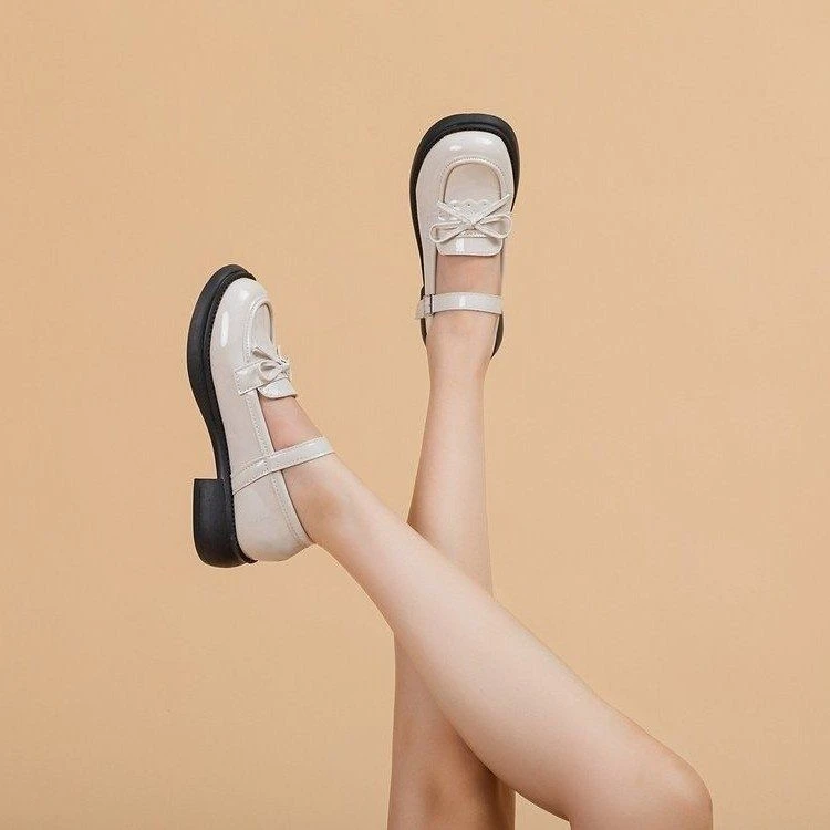 A666轻奢玛丽珍小皮鞋女夏季2025新款百搭高跟鞋日系jk单鞋配裙子