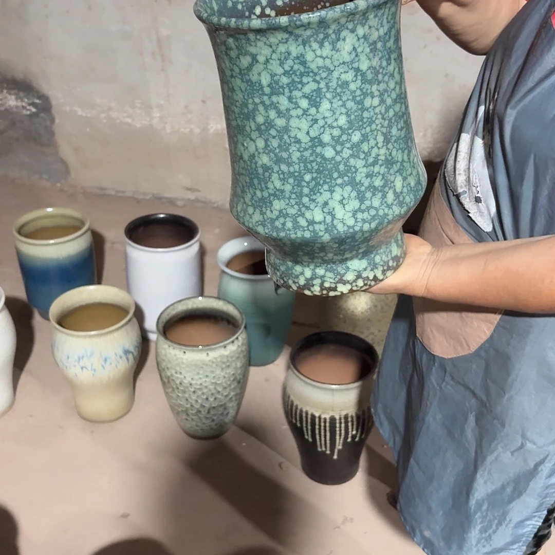 紫砂花盆口20高30一个
