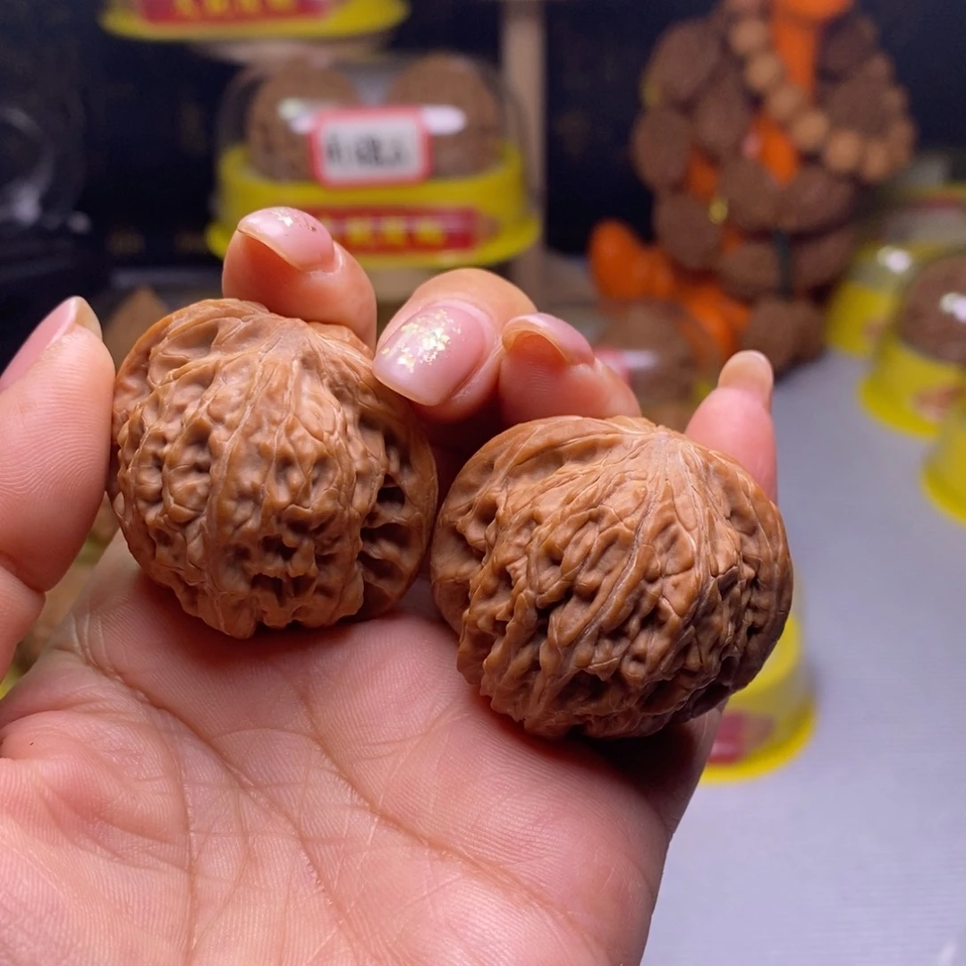 把件文玩核桃05山地磨38尺全品