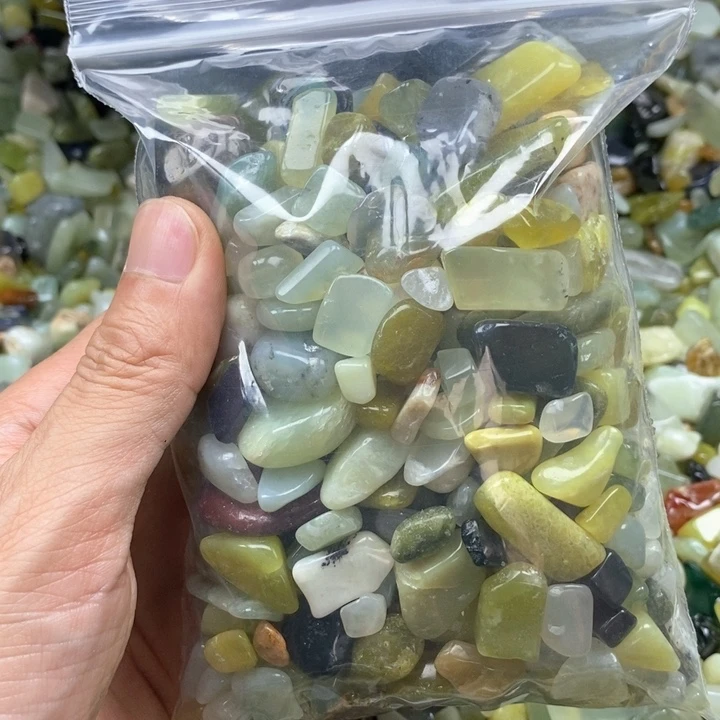 蛇纹石玉未镶嵌鱼缸石