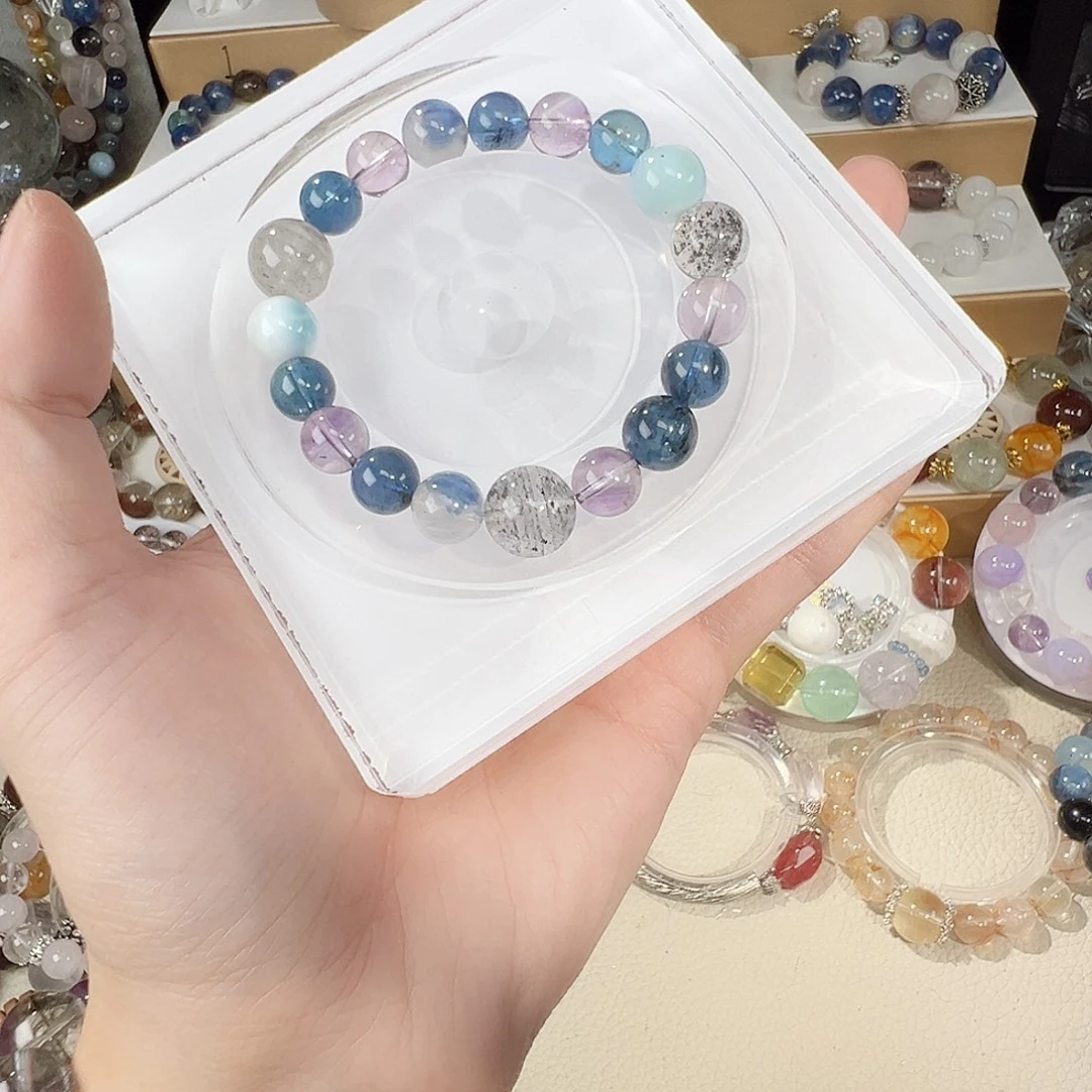 大***毛非金属魔鬼蓝 蓝晶 紫水 蓝幽灵 海纹