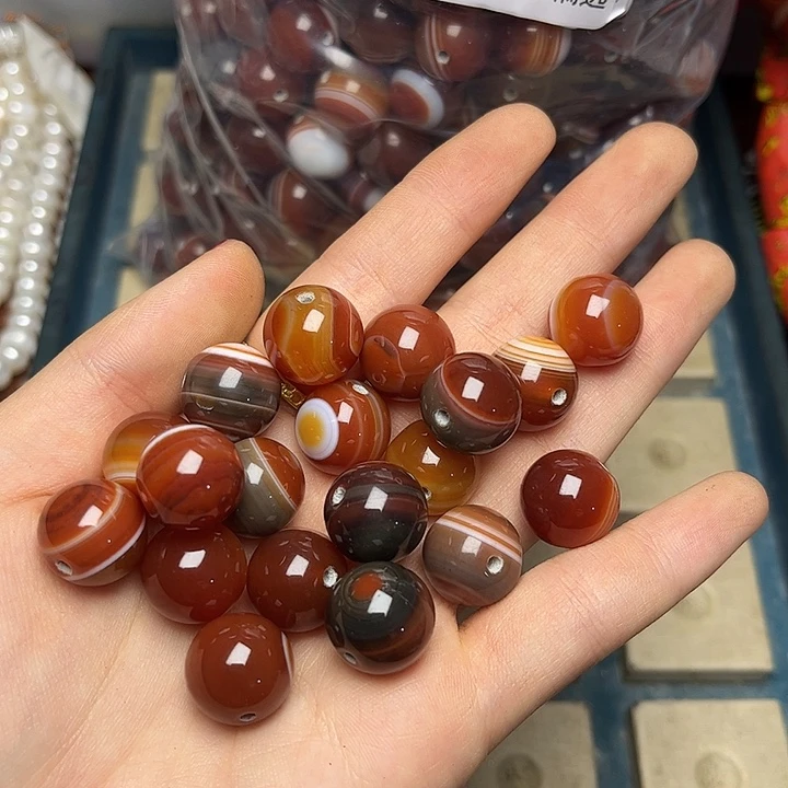 颈饰琉璃2442 玛.瑙 一颗可选