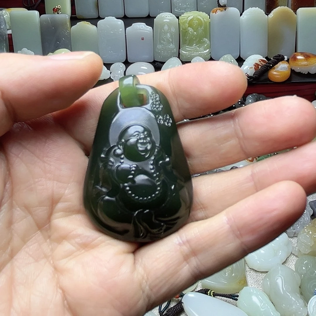 和田玉颈饰未镶嵌正**陽
