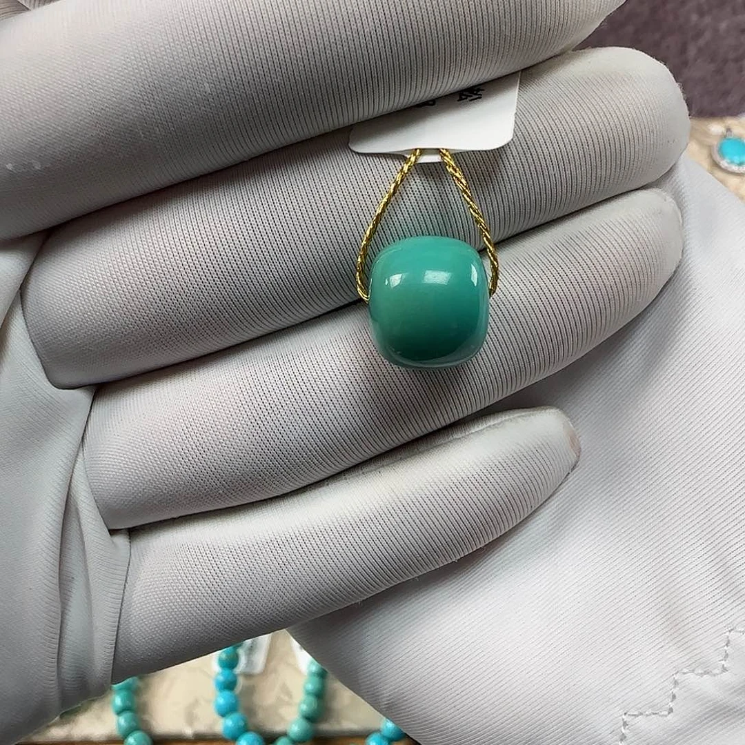 绿松石未镶嵌12mm➕老型单珠