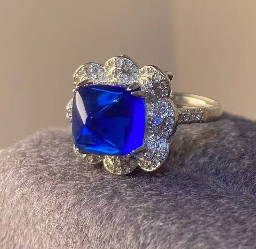 培育蓝宝石WY-高奢精工-典藏培育皇家蓝宝石戒指 9055