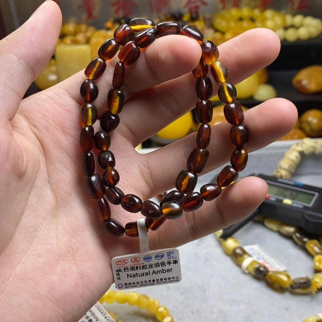 花***椒琥珀未镶嵌珠宝奇石