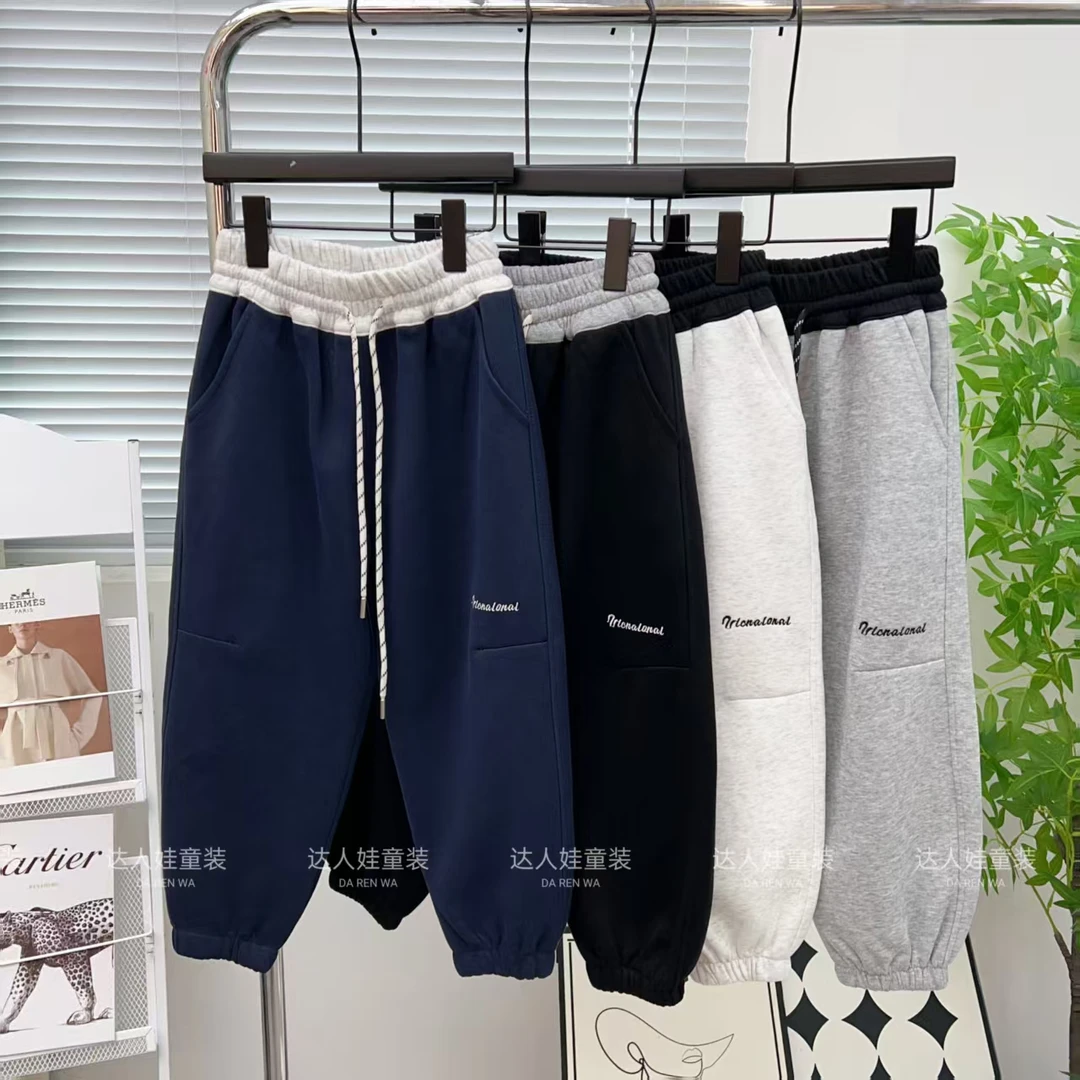【初秋上新】儿童裤子男女童运动裤春秋装2025新款时尚百搭休闲裤F