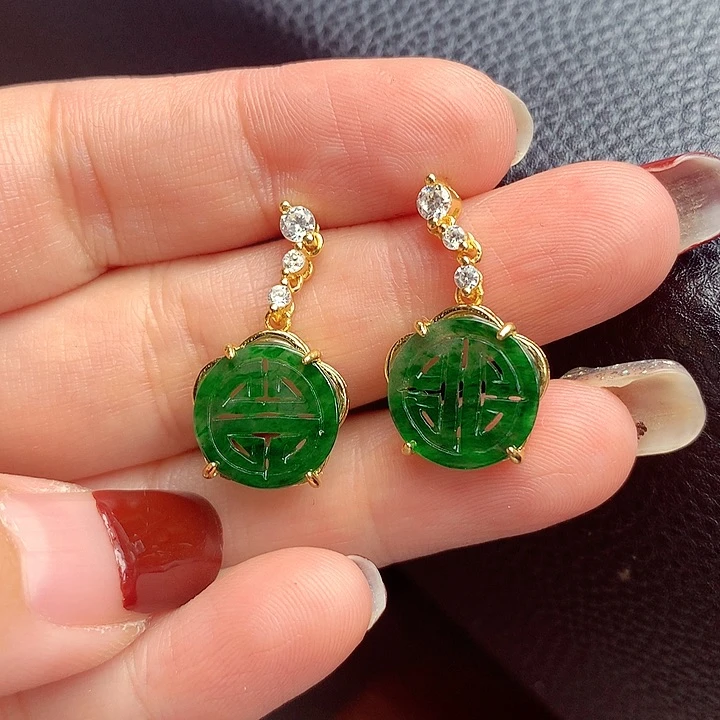 翡翠颈饰银S925镶嵌翡翠