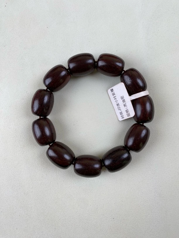印度小叶紫檀枣珠原汁原味老料手串