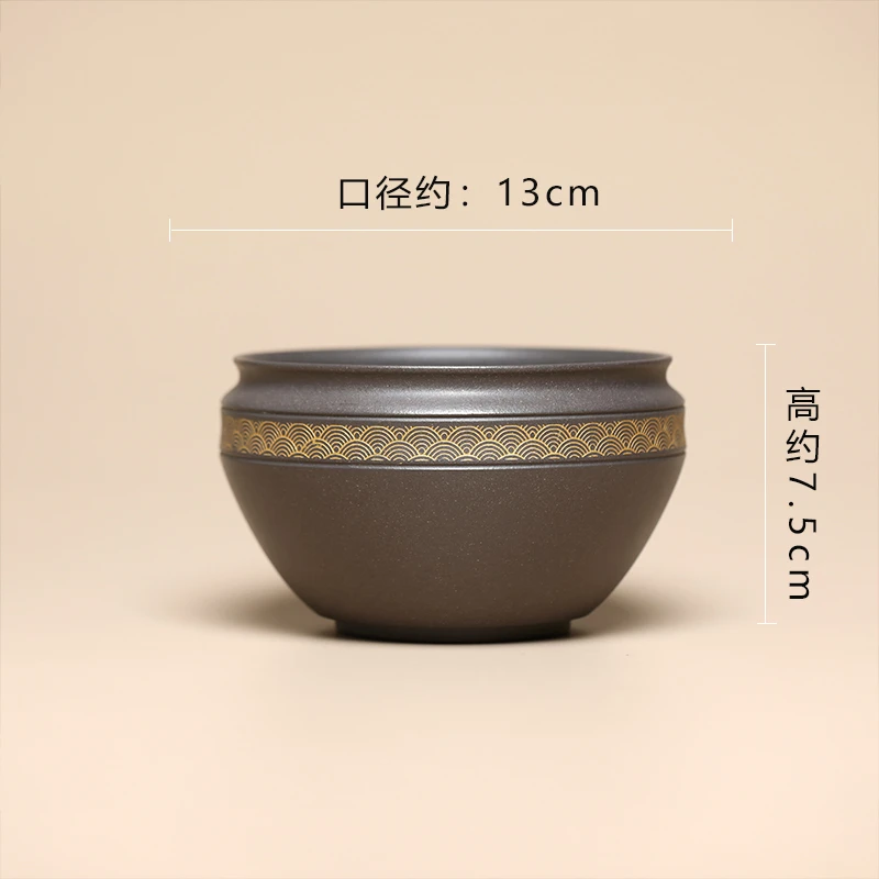 JCY-0504【碧海潮生】 宜兴原矿紫砂天青泥特色水洗水盂