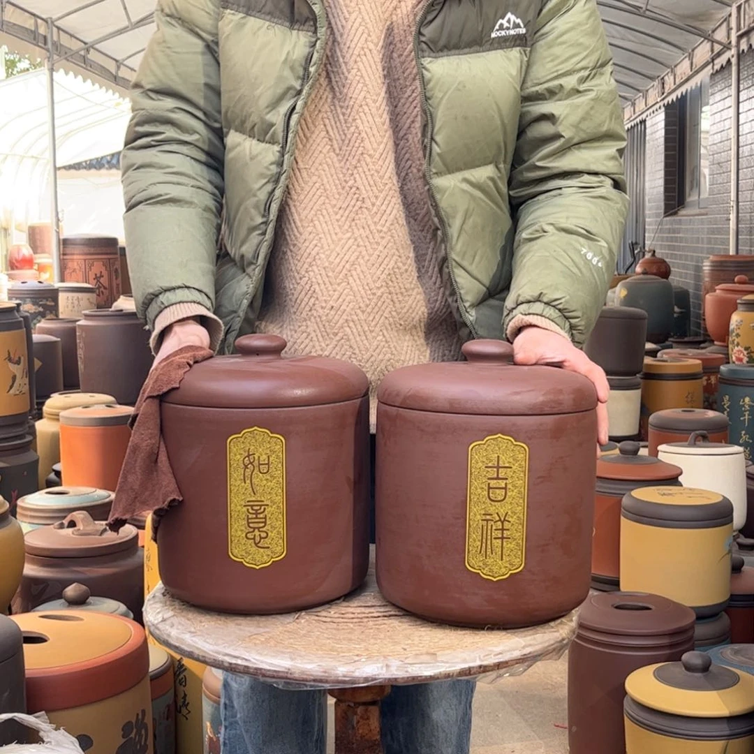 紫砂茶叶罐8 饼茶叶罐