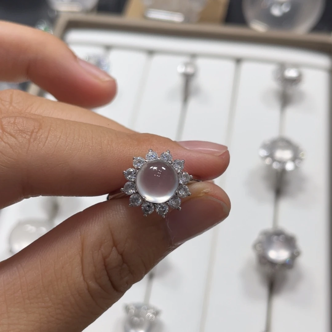 石英质玉银S925镶嵌颈饰