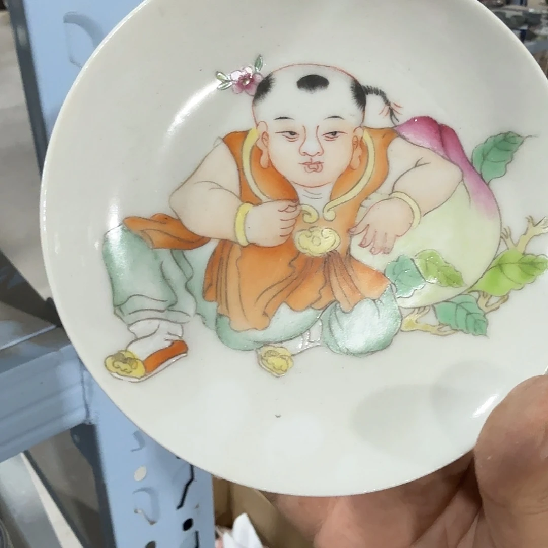 瓷片摆件手绘瓷器全部处理