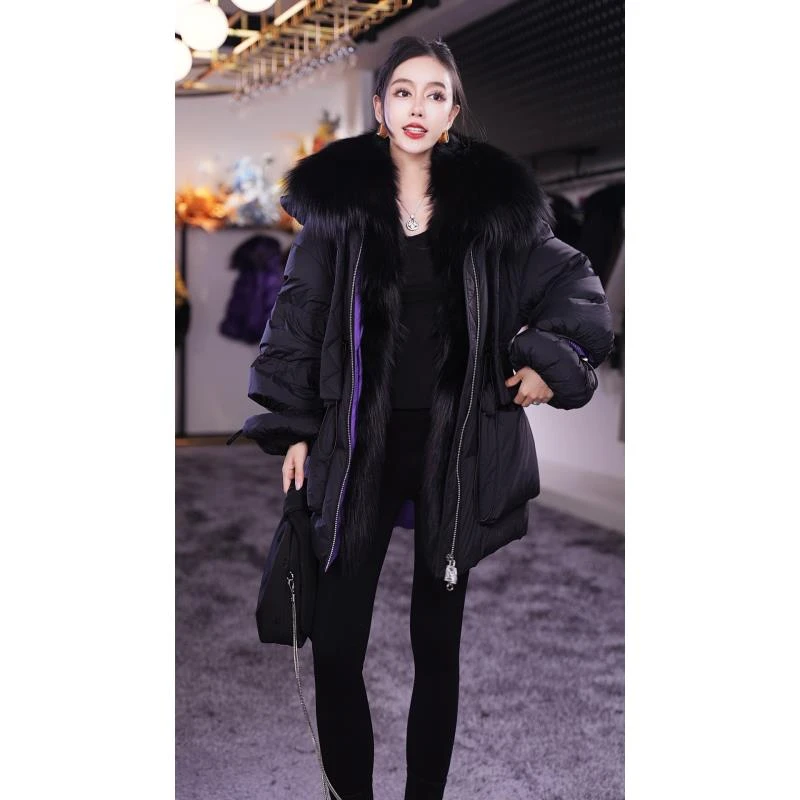 【Yongjia 】 设计师新款鹅绒服配狐狸毛领外套69187-THJ