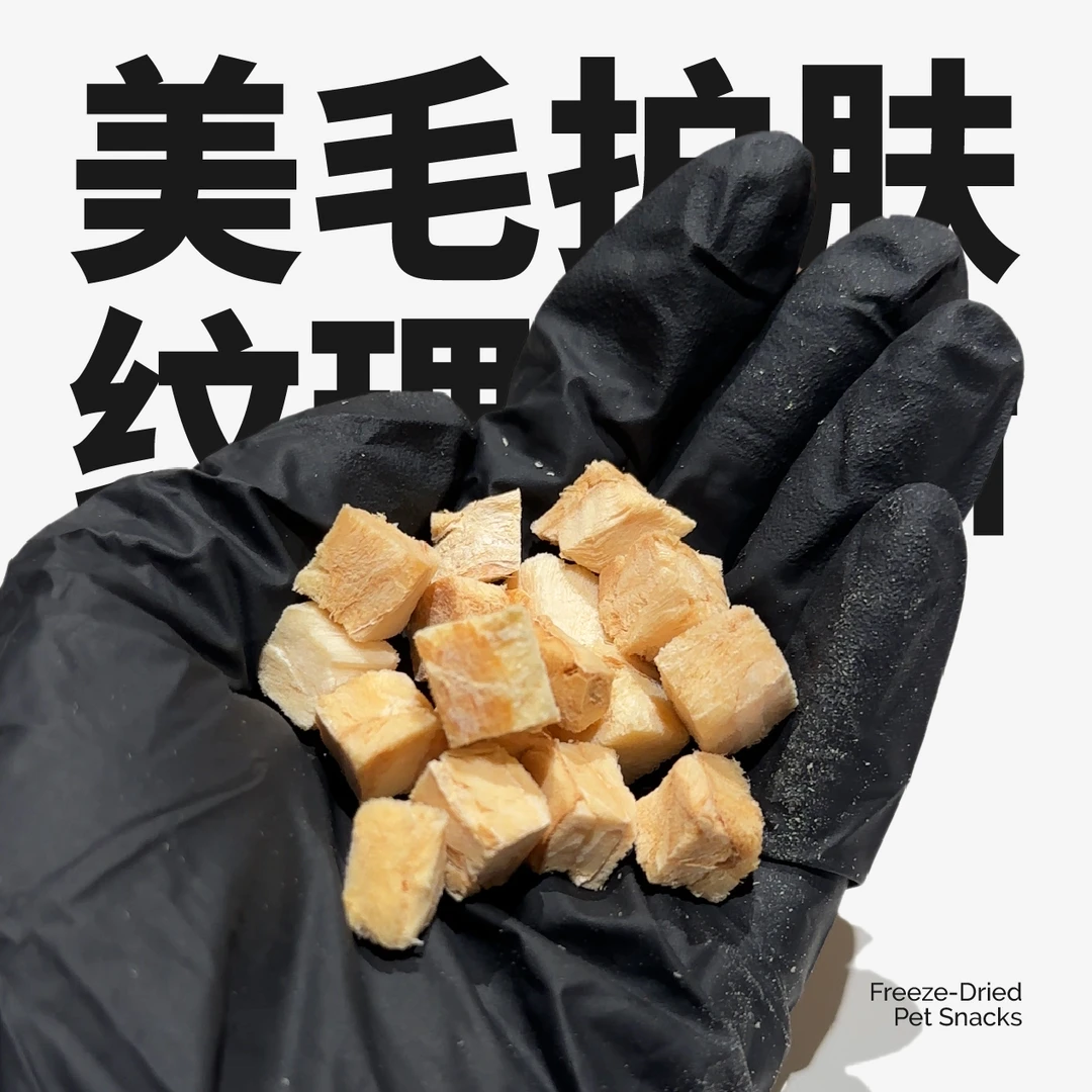 【优质三文鱼粒】美毛护肤 富含omega-3丰富维生素虾青素冻干零食