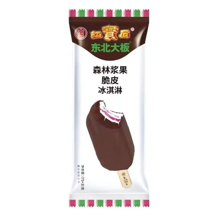红宝石东北大板森林浆果脆皮冰淇淋78g雪糕同城送雪糕同城配