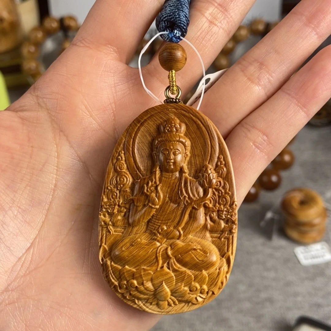 柏木（崖柏）手串/手链北太行高崖黑油骨料大势至菩萨4/6