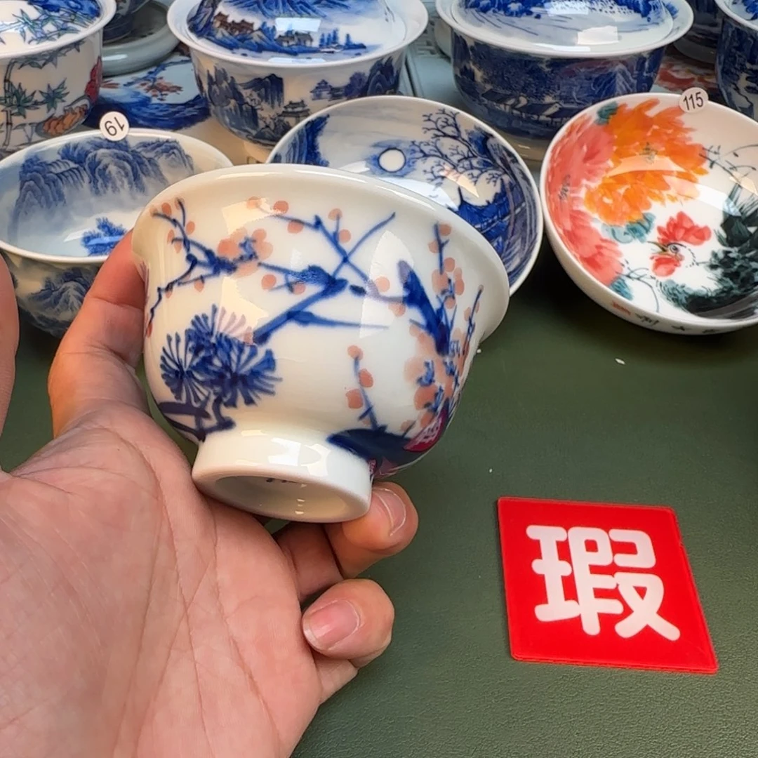 纯手工纯手绘茶具石头开片26