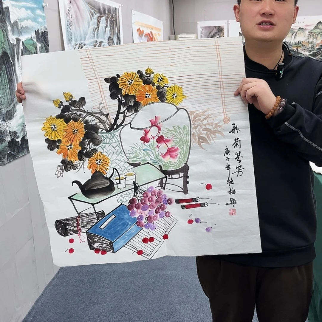 国画宣纸国画作品纯手绘