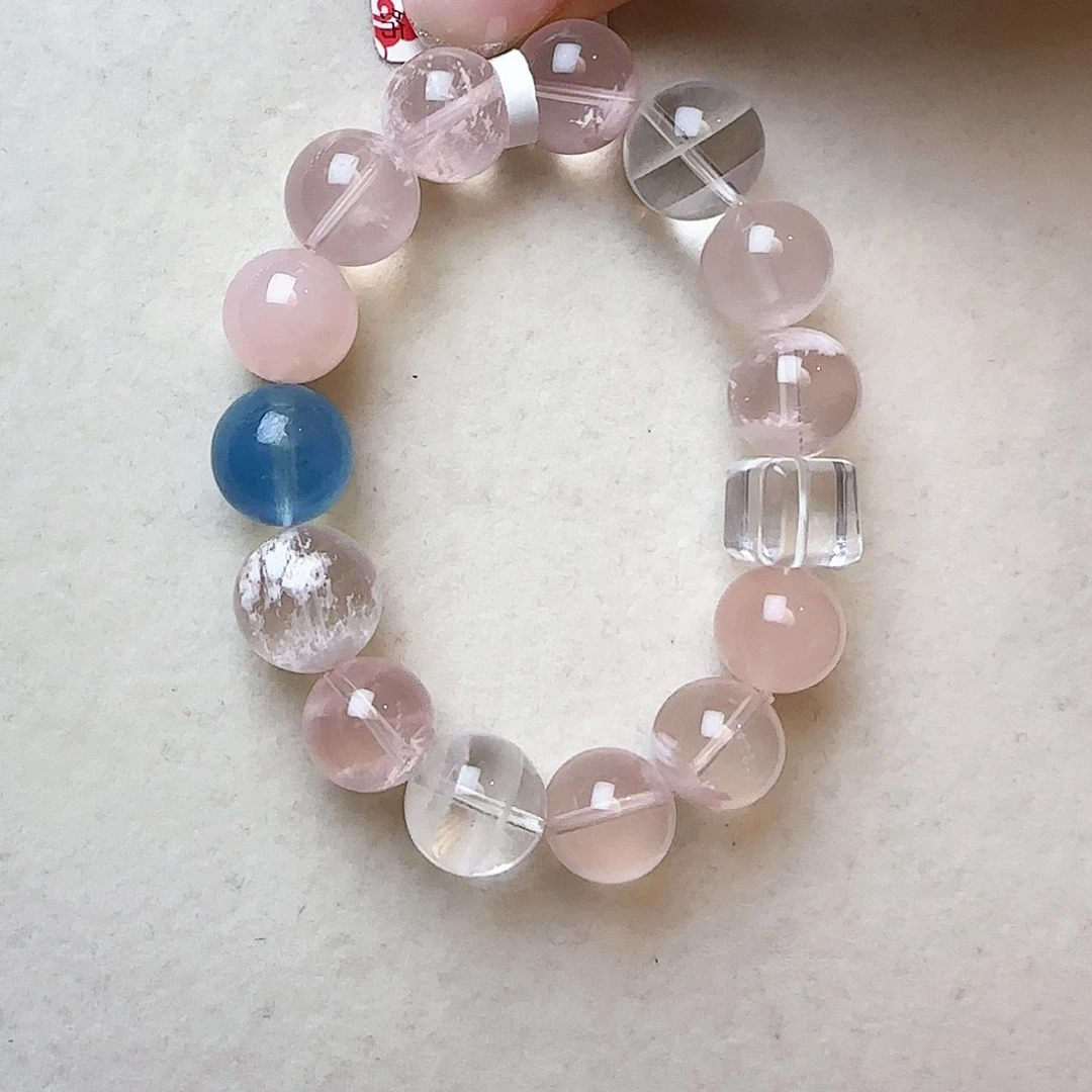 水晶手链未镶嵌倾**雨大气上档次